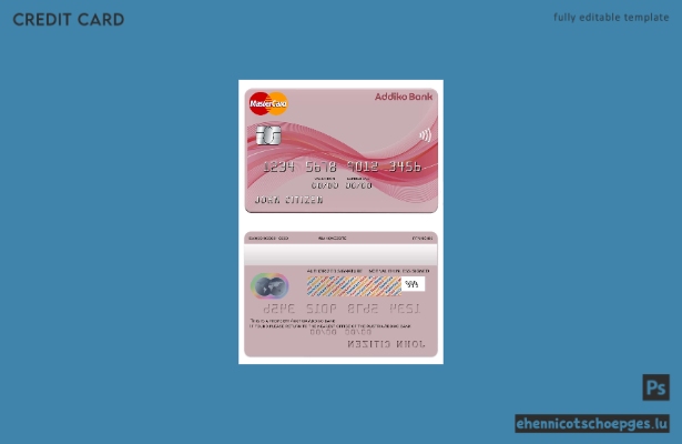 Addiko Bank Mastercard Österreich – Beispielvorschau